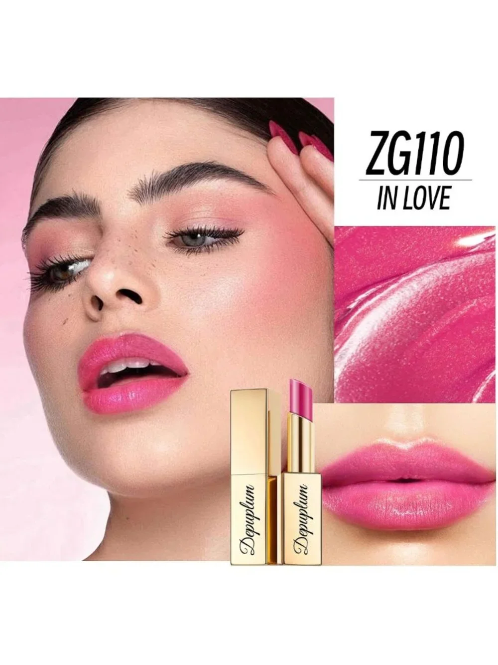 Vibrant Hot Pink & Nude Lipstick Set | Shimmer Tinted Balm, Hydrating